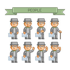 Pixel art collection retro