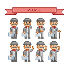 Pixel art collection retro