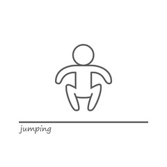 Loop vector jumping man