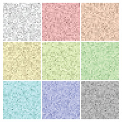Pixel set colorful textures and backgrounds
