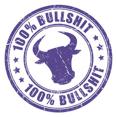 Bullshit vector rubber stamp