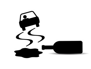 Do not drink and drive concept