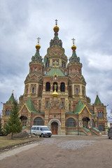 Fototapeta na wymiar Church of St. Peter and Paul Church, Saint Petersburg