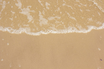 abstract wave sea beach on top view