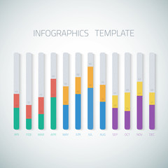 Web Infographic Timeline bar Template Layout could be used for w