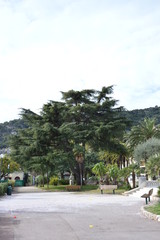 Fototapeta na wymiar Parkanlage Villefranche sur Mer