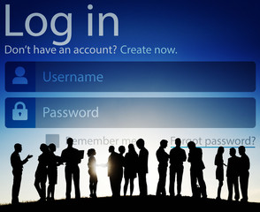 Log in Password Identity Internet Online Privacy Concept