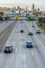 Moving traffic on highway