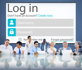 Log in Password Identity Internet Online Privacy Concept