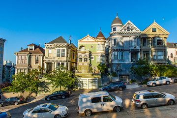 Obraz na płótnie Canvas Victorians houses in San Francisco