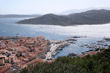 La Maddalena city. La Maddalena archipelago. Sardinia (Italy)