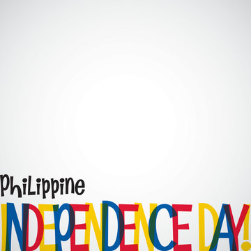 Philippines Independence Day card in vector format.