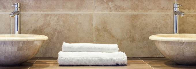 Clean folded towels