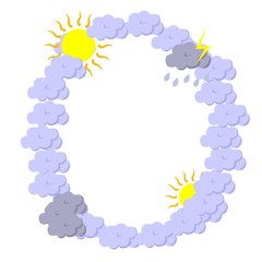 vector illustration dedicated to the weather forecast.