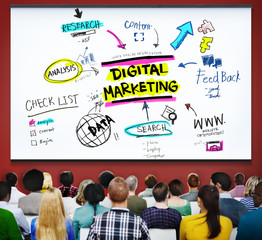 Digital Marketing Branding Strategy Online Media Concept