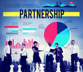 Partnership Team Collaboration Teamwork Agreement Concept