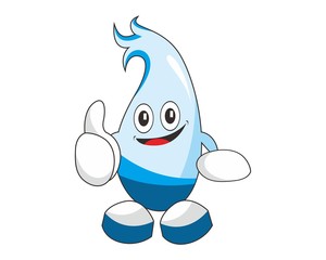 pure water mascot