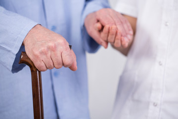 Close-up of man's hand