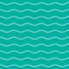 Cyan curve wave pattern vector. Curve wave background.