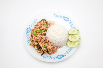 Thai dish, pat kapow