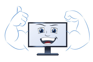Smiling powerful computer 2