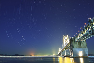 星景　瀬戸大橋

