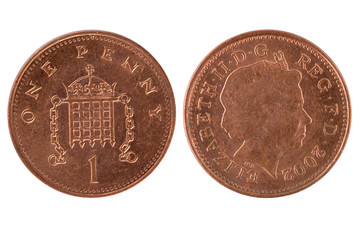 One penny coin