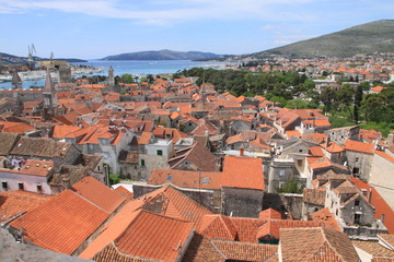 Obraz premium Vue aérienne de Trogir, Croatie