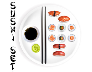 Sushi Set Vector Illustration