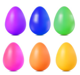Colored Easter Eggs.
Vector Illustration