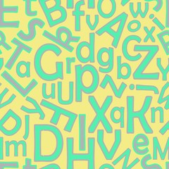 continuous letters pattern