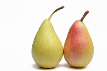 Pere coscia su sfondo bianco