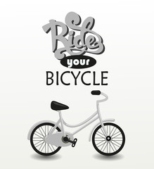 Ride your bicycle vector background