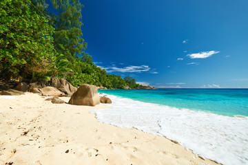 Beautiful Anse Intendance beach at Seychelles