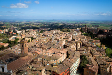 Fototapeta na wymiar Siena in Tuscany, Italy
