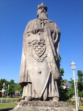 King Tomislav Statue In Ogulin