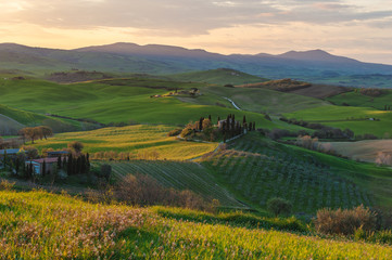 Fototapeta na wymiar Beautiful image of the Tuscany countryside
