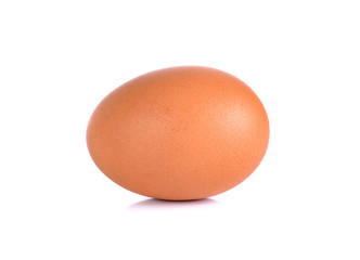 Chicken egg isolated on a white background