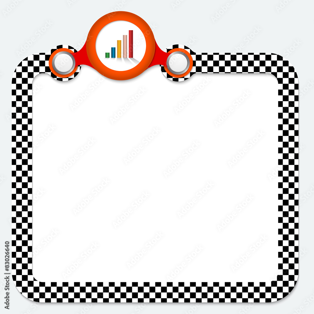 Poster abstract frame for your text and graph