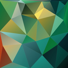 Fototapeta premium Abstract background with blue and green triangles.