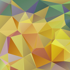 Abstract polygonal background with yellow and blue triangles.