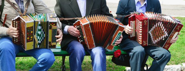Playing the accordion © phantom1311