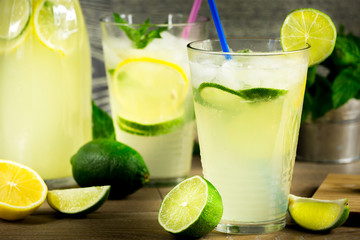 Fresh lemonade drink