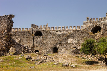Obraz premium Karatepe Kalesi castle ruins, Turkey