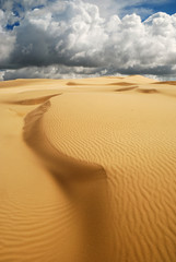Orange soft sand dunes