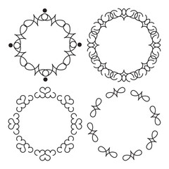 Set of simple geometric abstract frame for your text