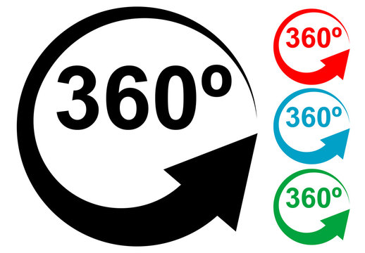 Pictograma 360&ordm; en varios colores