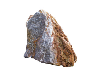 big granite rock stone, isolated - 83032818