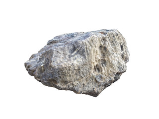 big granite rock stone, isolated - 83032886