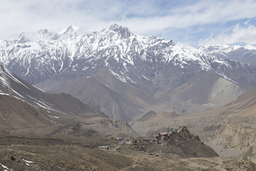 Gompa or Monastry in Jharkot, Mustang district, Nepal